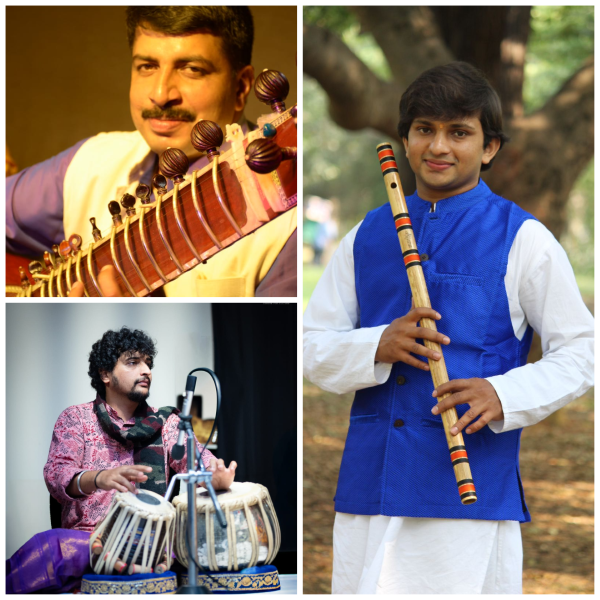 Flute : Shri Niranjan Hegde ; Sitar : Shri Subramanya Hegde ; Tabla : Shri Santhosh Hegde